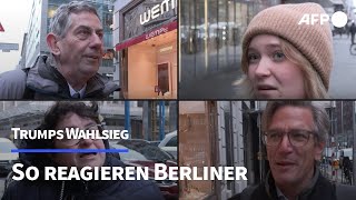 Trumps Wiederwahl Das sagen Berliner  AFP [upl. by Kwabena]