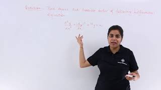 Class 12th – Order and Degree Problem Example4  Differential Equations  Tutorials Point [upl. by Carr]