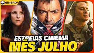 SUPER LISTA MELHORES ESTREIAS DE FILMES NO CINEMA EM JULHO DE 2024 [upl. by Asyram]