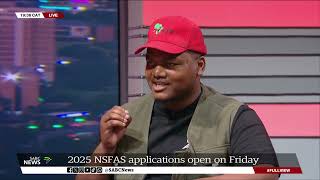 NSFAS applications to open on Friday Sihle Lonzi Asive Dlanjwa [upl. by Vevay592]