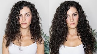 DIY Tapein Extensions on Curly Hair  Alya Amsden [upl. by Werdma345]