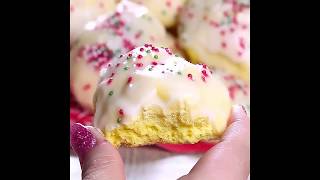 Lemon drop cookies iced Italian cookies or anginetti [upl. by Somar209]