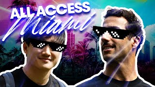 ALL ACCESS MIAMI  Double Touch Down in USA 🏈 [upl. by Standish]