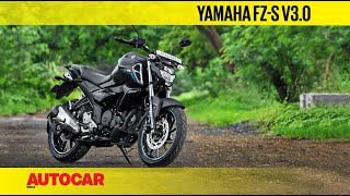 Yamaha FZS V30  First Ride Review  Autocar India [upl. by Ferrel]