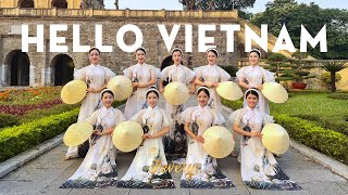 Múa XIN CHÀO VIỆT NAM  Vũ đoàn Fevery  Traditional Dance with the Ao Dai by Vietnamese Girls [upl. by Lexis]