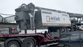 De Klerk Werkendam  Liebherr LR1130 1 unplugged  nieuwe elektrische kraan [upl. by Bartlett597]