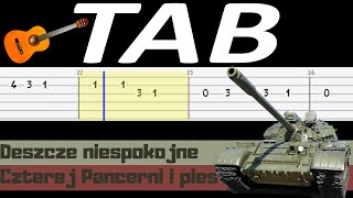 🎸 Deszcze niespokojne Ballada o pancernych  melodia TAB gitara 🎵 TABY I NUTY W OPISIE 🎼 [upl. by Gardener]