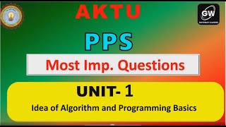 UNIT1 I PPS I MOST IMPORTANT QUESTION I GATEWAY CLASSES I AKTU [upl. by Lerim125]