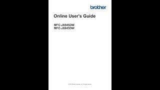 BROTHER MFCJ6945DW 02 PDF MANUAL [upl. by Esertap]