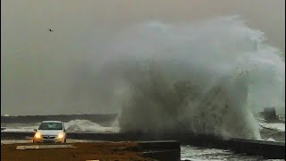 Storm Dennis at Saltcoats [upl. by Aniral]