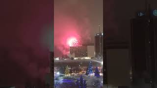 NEW YEARS DOWNTOWN Anchorage Alaska Fireworks [upl. by Reivaxe]