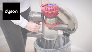 How to empty the clear bin on your Dyson V7™ cordless vacuum [upl. by Trautman]