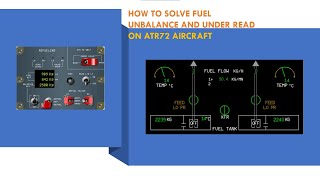 How to Solve Fuel Unbalance and Fuel Under Read on ATR72 aircraft [upl. by Esor910]