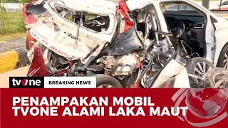 Kondisi Mobil tvOne yang Alami Kecelakaan di Tol Pemalang  Breaking News tvOne [upl. by Zipah]