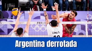 Vóley Argentina derrotada juegos olimpicos 2024 [upl. by Miof Mela]