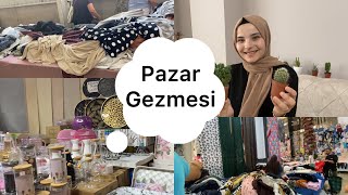 Birlikte pazar gezelimkumaş alışverişi Beylikdüzü pazarı gezmesi çok güzel şeyler var [upl. by Marella]