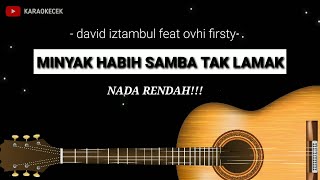 KARAOKE AKUSTIK GITAR  BANSI  MINYAK HABIH SAMBA TAK LAMAK  DAVID IZTAMBUL Feat OVHI FISRTY [upl. by Nayar]