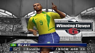 Ronaldo Fenômeno R9 Goal  2002 Brazil vs 2002 Germany  Winning Eleven 6  PES 2 PS2 60fps [upl. by Aniham]