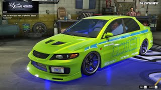 Car that we need in GTA 5 Online  SUNRISE R Customization amp Test Mitsubishi Lancer Evolution 8 [upl. by Boycie]