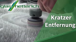 Professionelle Entfernung Kratzer im Glas im Video [upl. by Eidnew]