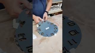 How to Make a Unique Epoxy Resin and Pine Cone Clock  StepbyStep DIY resinwallclock shorts [upl. by Eneja361]