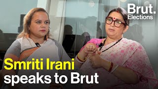 Union Minister Smriti Irani speaks to Brut SmritiIrani [upl. by Weed]