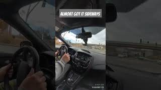 Almost slideways driving insta360 youtubeshorts fordrs [upl. by Amber]