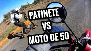 🏁PATINETE ELÉCTRICO VS MOTO DE 50 CC [upl. by Grefe270]