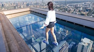 कांच से बने चाइना के 05 सबसे खतरनाक ब्रिज  Scary Glass bridge in China [upl. by Vincelette122]