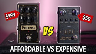 Joyo Uzi Distortion Pedal vs Friedman BEOD  British HighGain Tones Affordable vs Expensive [upl. by Darej]