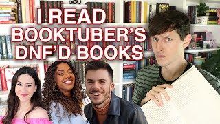 I READ BOOKTUBERS DNFD BOOKS 👀📖 ft jackedwards thisstoryaintover BookswithEmilyFox [upl. by Anahir]