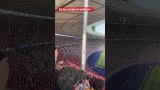 Switzerland national anthem before match 🇨🇭euro2024 berlin switzerland italy [upl. by Shulman]