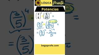 POTENCIAS Simplifica maths algebra educacionmatematica exponentes begoprofecom matematicas [upl. by Nathalia363]