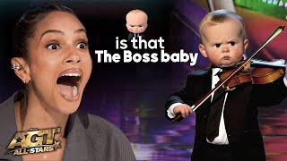 impossible talent  boos baby in talent american got talent new  agt 2024 [upl. by Kaylee459]