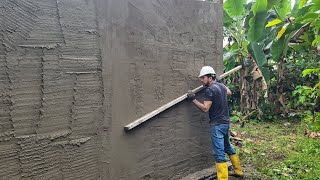 Cómo enjarrar o aplanar una pared con cemento ¡En sólo 5 pasos 👷‍♂️ [upl. by Nalyr983]