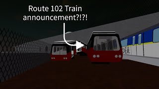 Roblox Delta Line Project  LRT Route 102 announcement [upl. by Alrahs186]