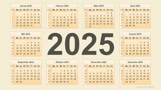 Kalender 2025 [upl. by Legyn]