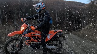 KTM 690 ENDURO R 2023 ADRENALINE Winter Ride  7C Brutal Riding at High Altitude of 1490 Meters [upl. by Johannah]