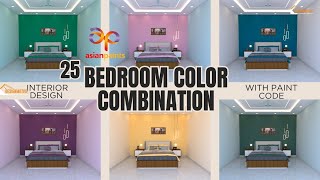 Best bedroom color combination  bedroom paint colors  Bedroom Color Ideas 2024 asian paint [upl. by Oahc]