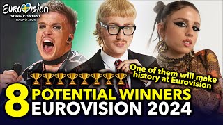 Eurovision ESC 2024  8 Potential Winners With Comments Pros amp Cons [upl. by Athalia617]