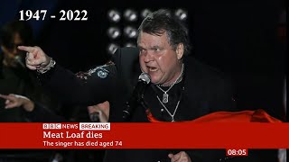 Meat Loaf Michael Lee Aday passes away 1947  2022 1 USA  BBC News  21st January 2022 [upl. by Ellicott270]