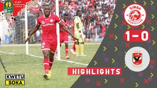 Simba SC 1 0 Al ahly SC Highlights HD CAF CL 12 02 2019 [upl. by Arait]