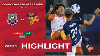 Highlight Preah Khan Reach Svay Rieng FC 42 Angkor Tiger FC  CPLWEEK9 [upl. by Dreher]