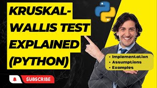 KruskalWallis Test explained with Python Implementation [upl. by Malvin]