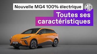 Nouvelle MG4 100 électrique  toutes ses caractéristiques [upl. by Ordep]