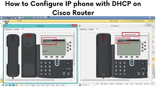 How to Configuring VoIP Phones in Cisco Packet Tracer  IP Phone Configuration in Cisco Router [upl. by Wolpert714]