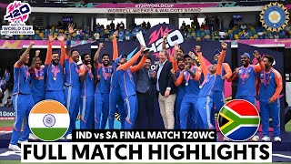 India vs South Africa ICC T20 World Cup 2024 Final Match Highlights  IND Vs SA Highlights [upl. by Thissa]