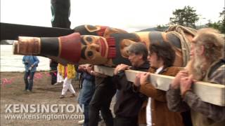 David Suzuki participates in Totem Pole Raising Ceremony in Haida Gwaii The Sacred Balance excerpt [upl. by Rillings]