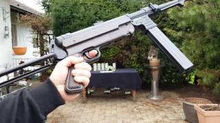 Umarex Legends MP40 Co2 45 mm SBB  FunShootingby WPU [upl. by Ahsekim]