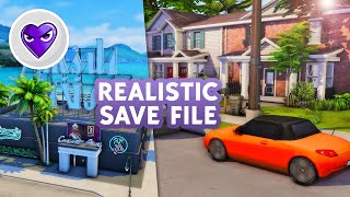 MUST HAVE REALISTIC SAVE FILE Strip Club Drama Filled Backstories Real Life Places  The Sims 4 [upl. by Sedgewake]